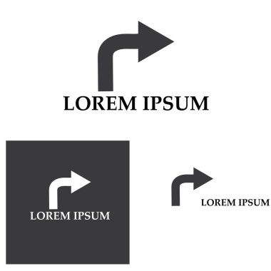 Ok vektör illüstrasyon simgesi Logo Şablonu tasarımı