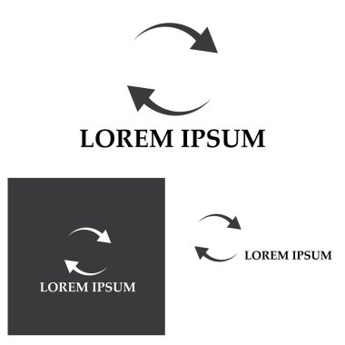 Ok vektör illüstrasyon simgesi Logo Şablonu tasarımı