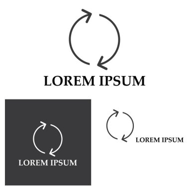 Ok vektör illüstrasyon simgesi Logo Şablonu tasarımı