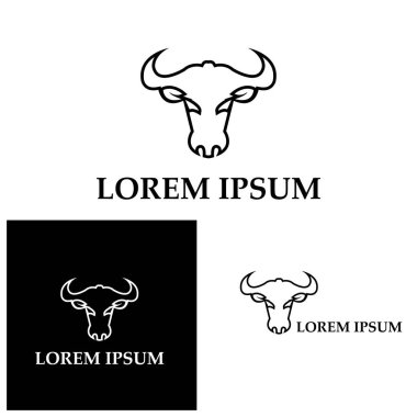 Boğa boynuzu logosu ve sembol simge simgeleri uygulaması