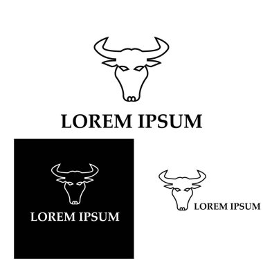 Boğa boynuzu logosu ve sembol simge simgeleri uygulaması