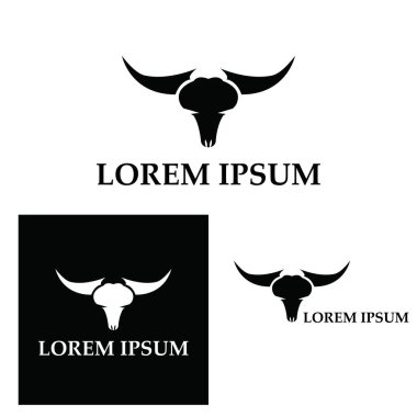 Boğa boynuzu logosu ve sembol simge simgeleri uygulaması
