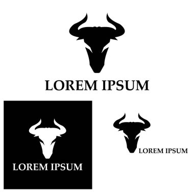 Boğa boynuzu logosu ve sembol simge simgeleri uygulaması