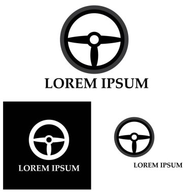 Direksiyon logosu düz tasarım