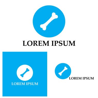 Kemik logo vektör şablonu