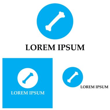 Kemik logo vektör şablonu