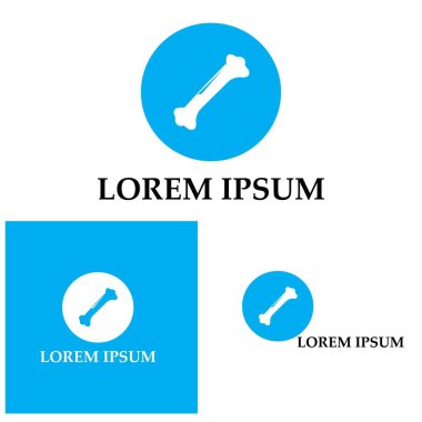 Kemik logo vektör şablonu