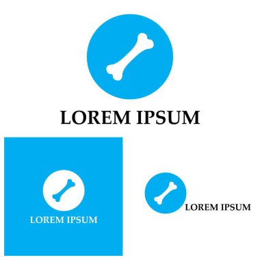 Kemik logo vektör şablonu