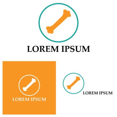 Kemik logo vektör şablonu