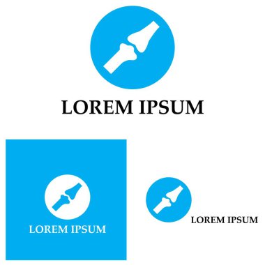 Kemik logo vektör şablonu