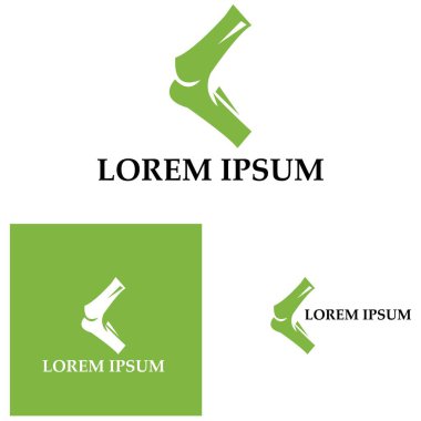 Kemik logo vektör şablonu