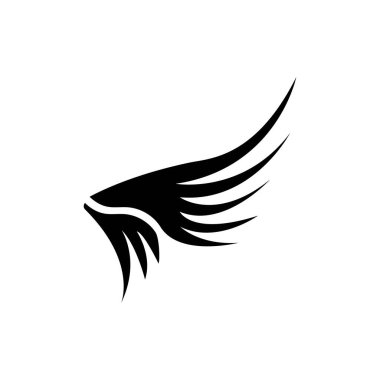 Kanat illüstrasyon logo vektör tasarımı