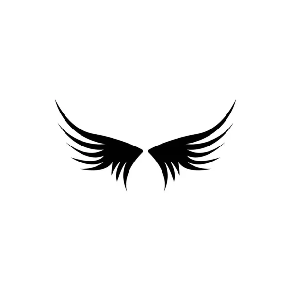 翼のイラストロゴベクトルデザイン — ストックベクタ