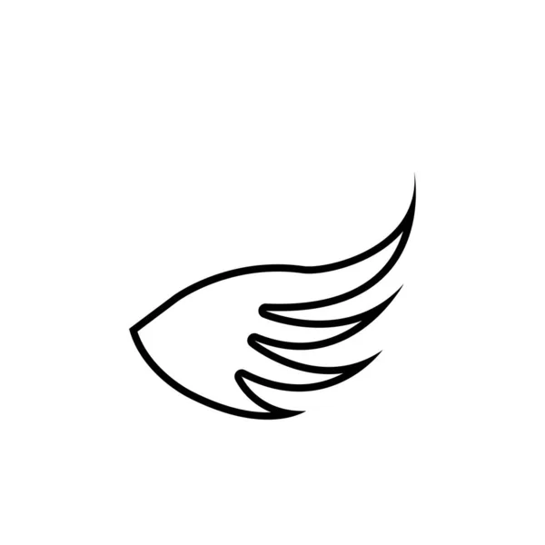 Flügel Illustration Logo Vektor Design — Stockvektor
