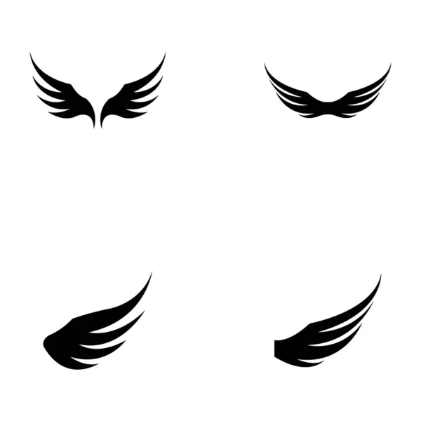 Desenho Vetor Logotipo Ilustração Asa —  Vetores de Stock