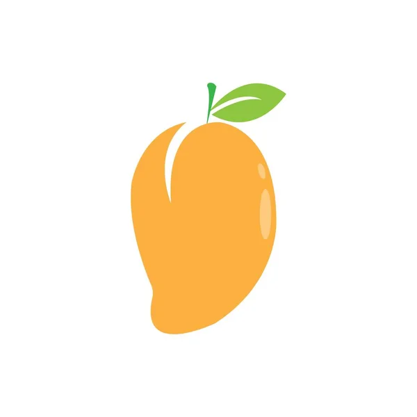 Mangó Gyümölcs Vektor Ikon Illusztráció Tervezés — Stock Vector
