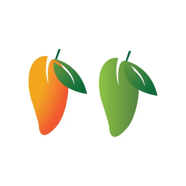 Mango Frukt Vektor Ikon Illustration Design — Stock vektor