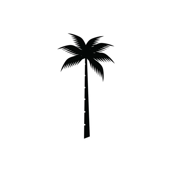 Coconut Tree Ikonen Vektorillustration — Stock vektor