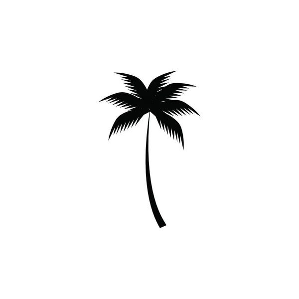 Coconut Tree Ikonen Vektorillustration — Stock vektor