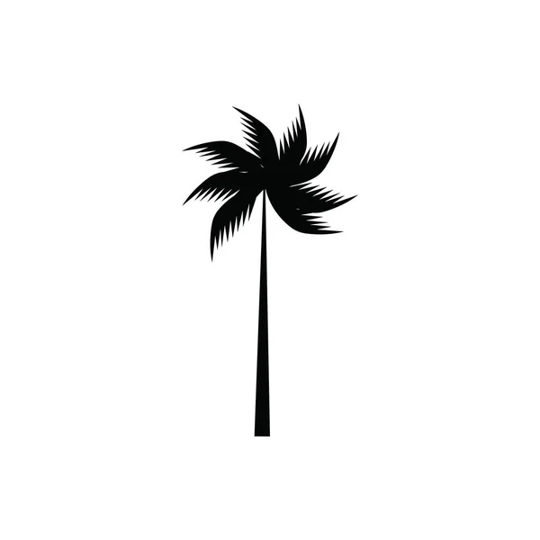 Kokosowe Drzewo Ikona Ilustracja Wektorowa — Wektor stockowy