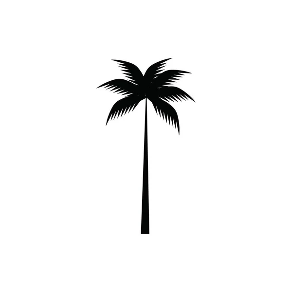 Coconut Tree Ikonen Vektorillustration — Stock vektor