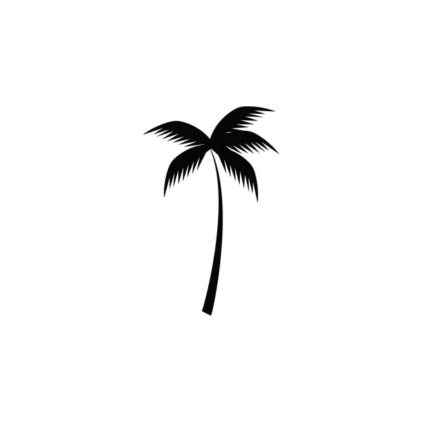 Coconut Tree Ikonen Vektorillustration — Stock vektor