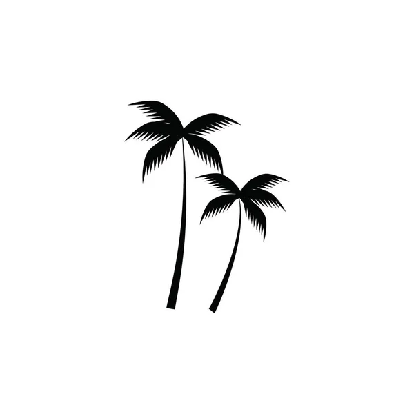 Coconut Tree Ikonen Vektorillustration — Stock vektor