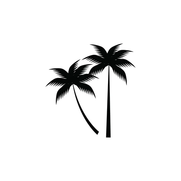 Kokosnussbaum Symbol Vektor Illustration — Stockvektor