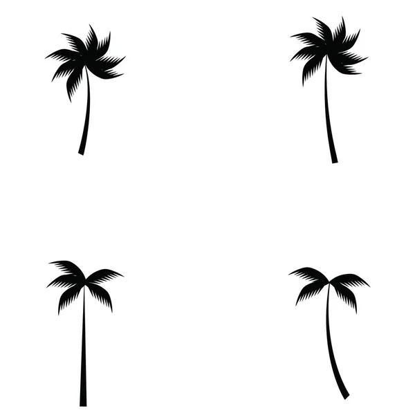 Coconut Tree Icon Vector Illustration — Stock Vector