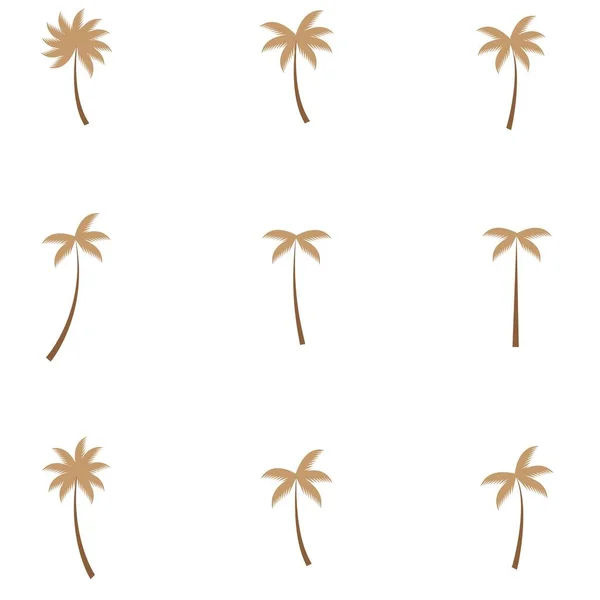 Ilustração Vetor Ícone Árvore Coco —  Vetores de Stock