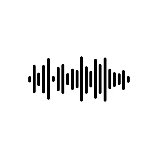 Šablona Návrhu Vektoru Zvukové Vlny — Stockový vektor