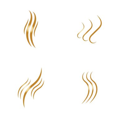 saç dalgası logo vektör çizimi tasarımı