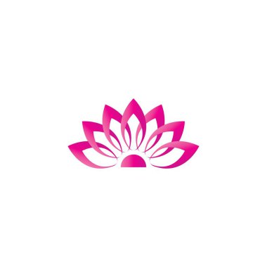Güzellik Vektörü Nilüfer çiçekleri logo şablonu tasarımı simgesi