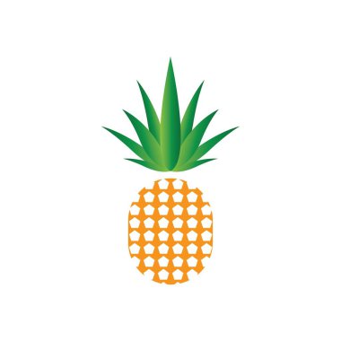 Ananas logo vektör resimleme arkaplanı