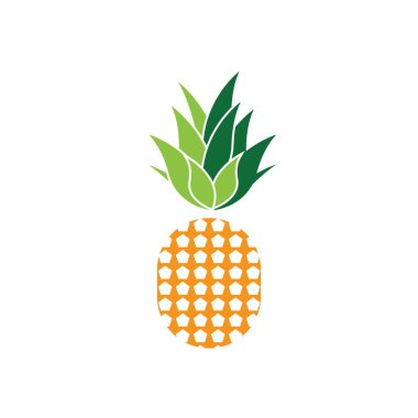 Ananas logo vektör resimleme arkaplanı