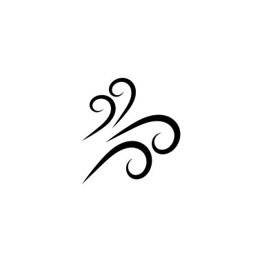 Rüzgar simgesi vektör çizimi tasarımı