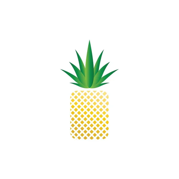 Pineapple Logo Vector Illustration Background — Stock Vector