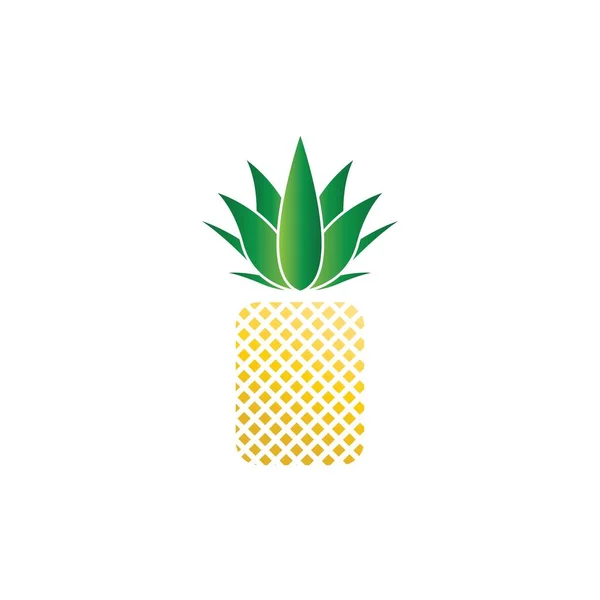 Ananas Logo Vektor Illustration Hintergrund — Stockvektor