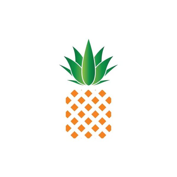 Pineapple Logo Vector Illustration Background — Stock Vector