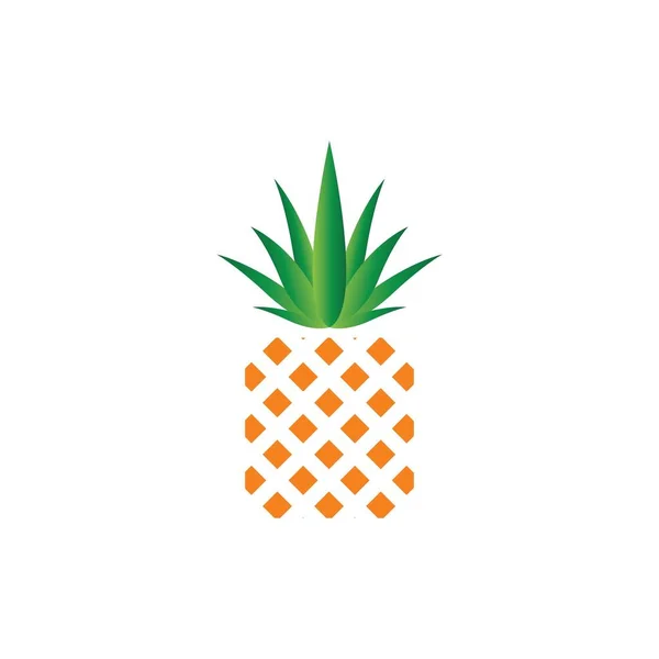Pineapple Logo Vector Ilustración Fondo — Vector de stock