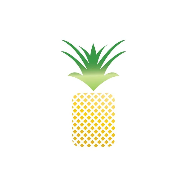 Ananas Logo Vektor Illustration Hintergrund — Stockvektor