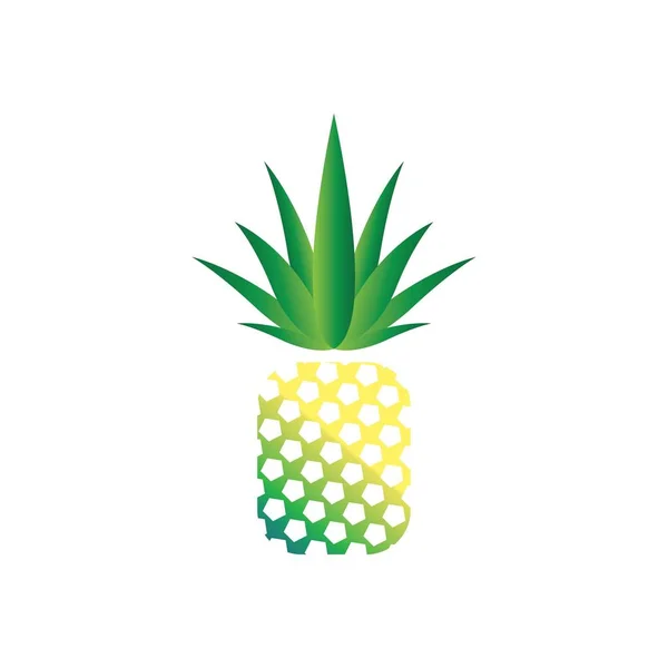 Pineapple Logo Vector Illustration Background — Stock Vector