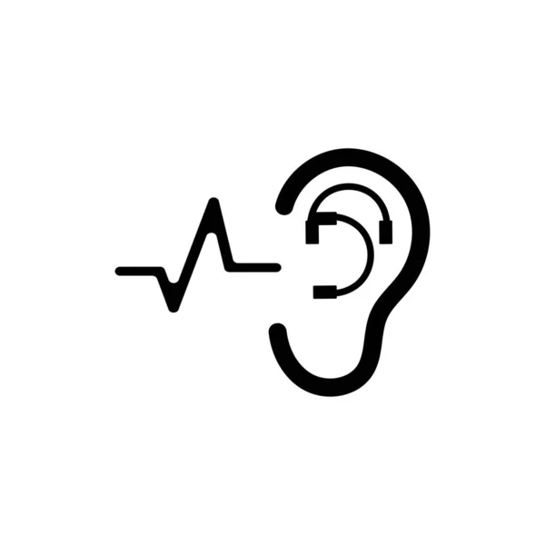 Návrh Vektorové Ikony Loga Pro Slyšení — Stockový vektor