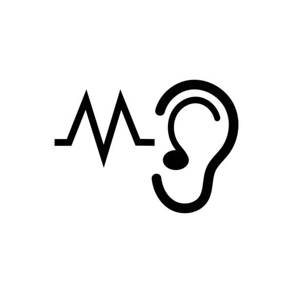 Hearing Logo Template Vector Icon Design — Stock Vector