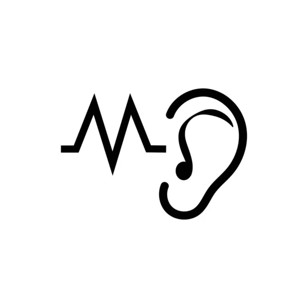 Hearing Logo Template Vector Icon Design — Stock Vector