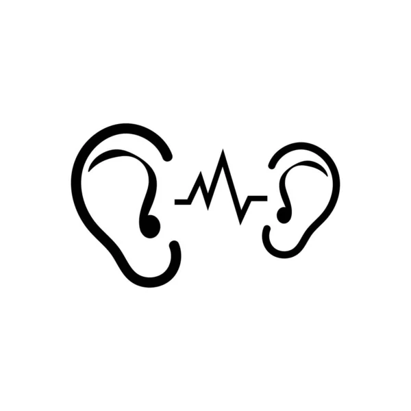 Hearing Logo Template Vector Icon Design — Stock Vector