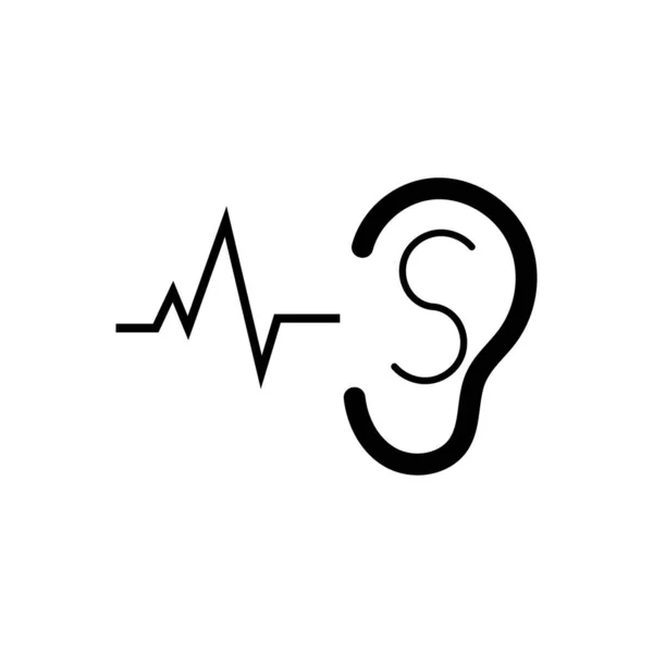 Hearing Logo Template Vector Icon Design — Stock Vector