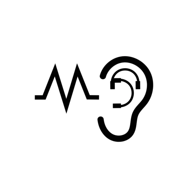 Hearing Logo Template Vector Icon Design — Stock Vector