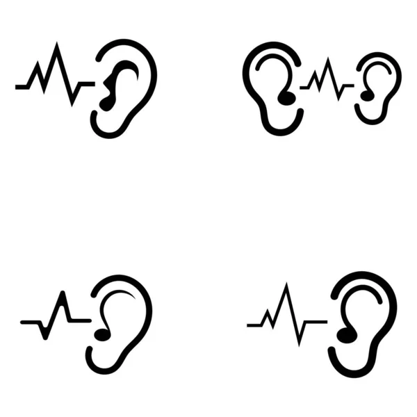 听觉标志模板矢量图标设计 — 图库矢量图片