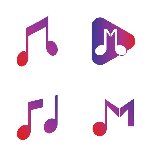 Музыкальная Заметка Icon Vector Illustration Design — стоковый вектор